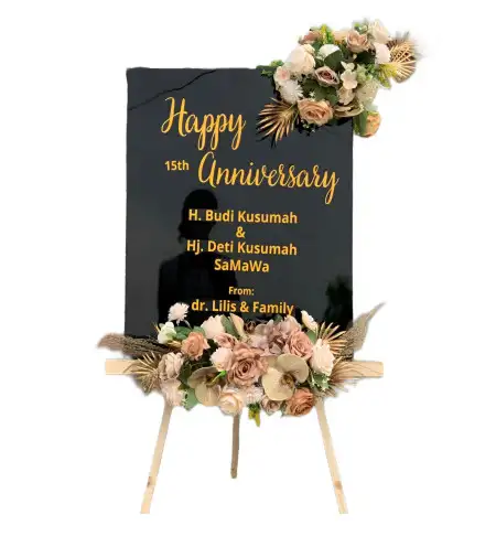 Papan Bunga Akrilik Taraman